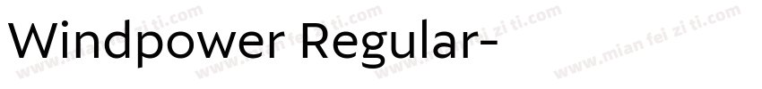 Windpower Regular字体转换